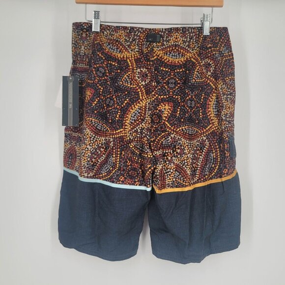 O’Neill Board Shorts Mens 30 Brown Calypso Back Pocket Stretch Swim Surf - Picture 3 of 3